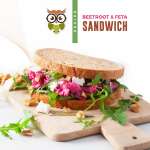 Beetroot Feta Sandwich