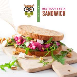 Beetroot Feta Sandwich