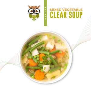 mixed vegetable clear soup